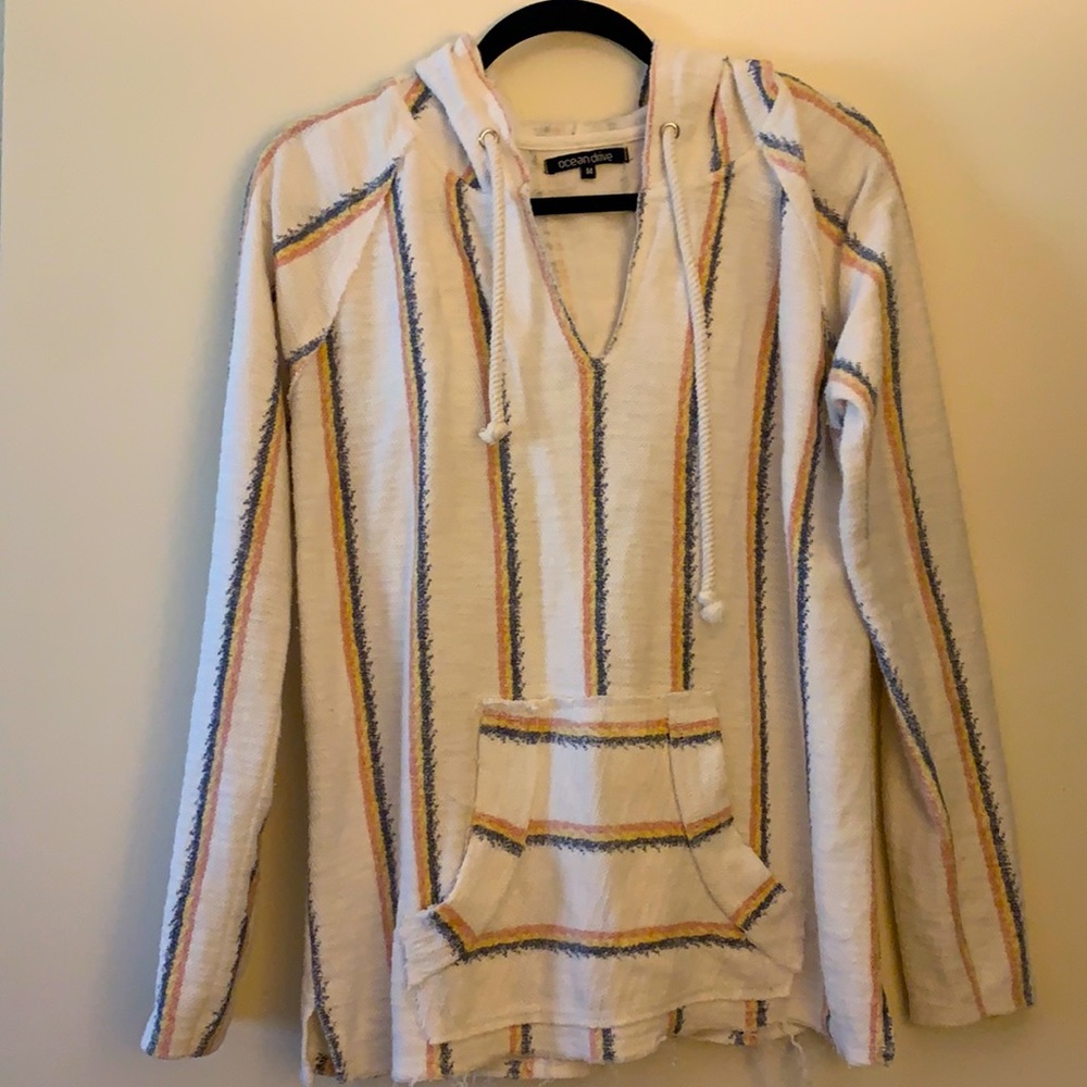 boho distressed beach hoodie